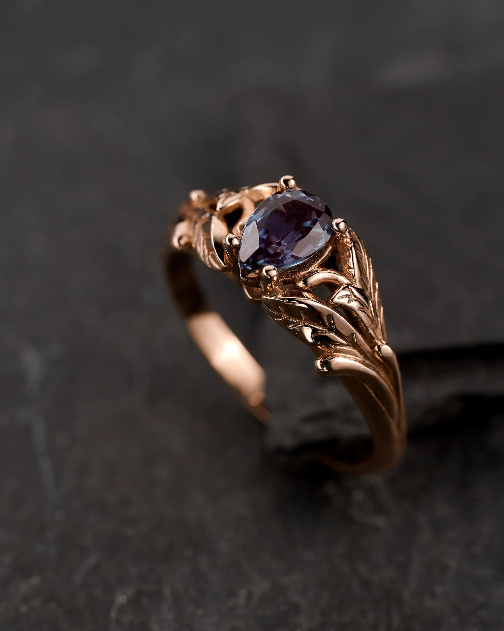 Alexandrite engagement ring / Wisteria - Image 3