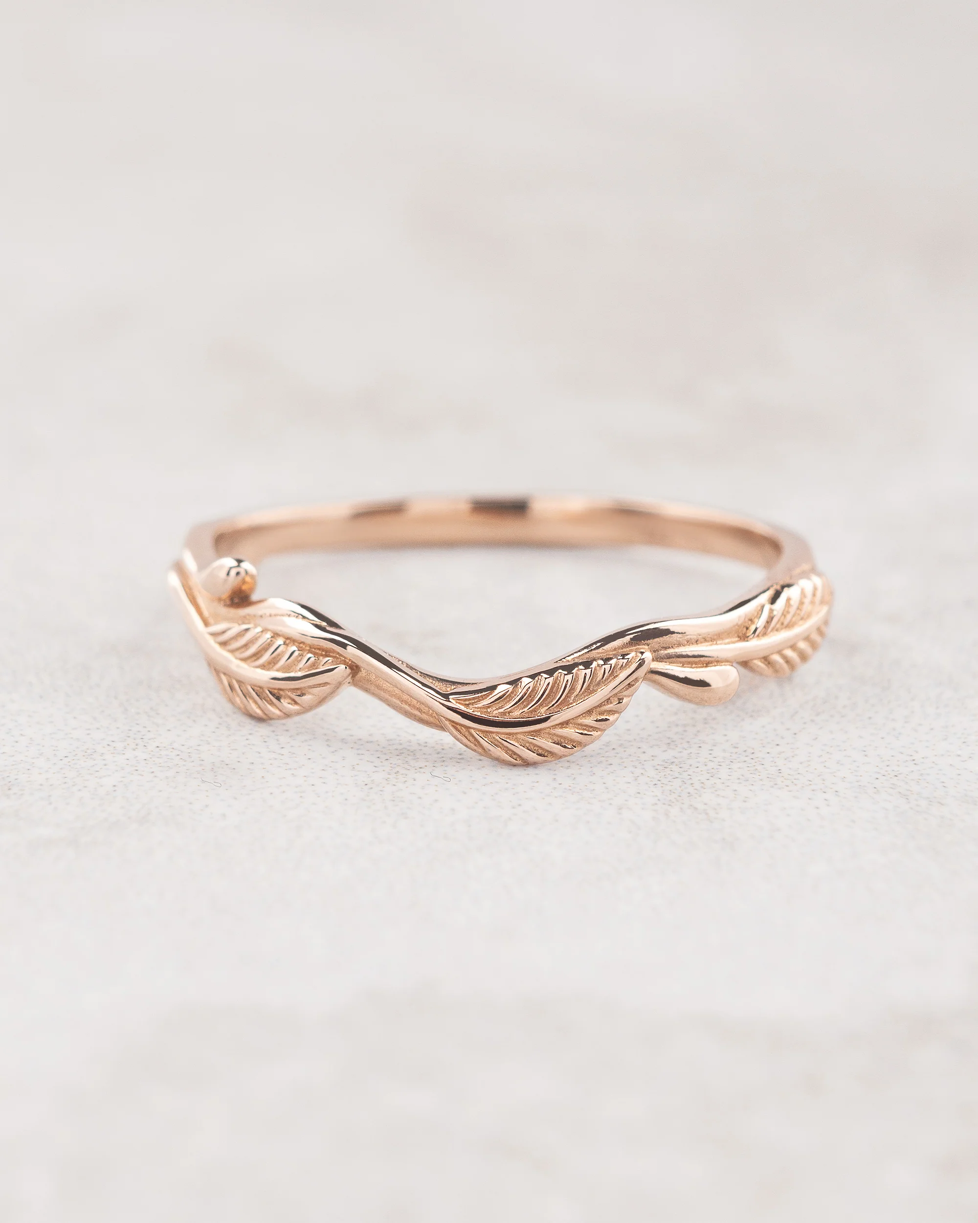 Twig wedding ring, matching band for Azalea - Image 5