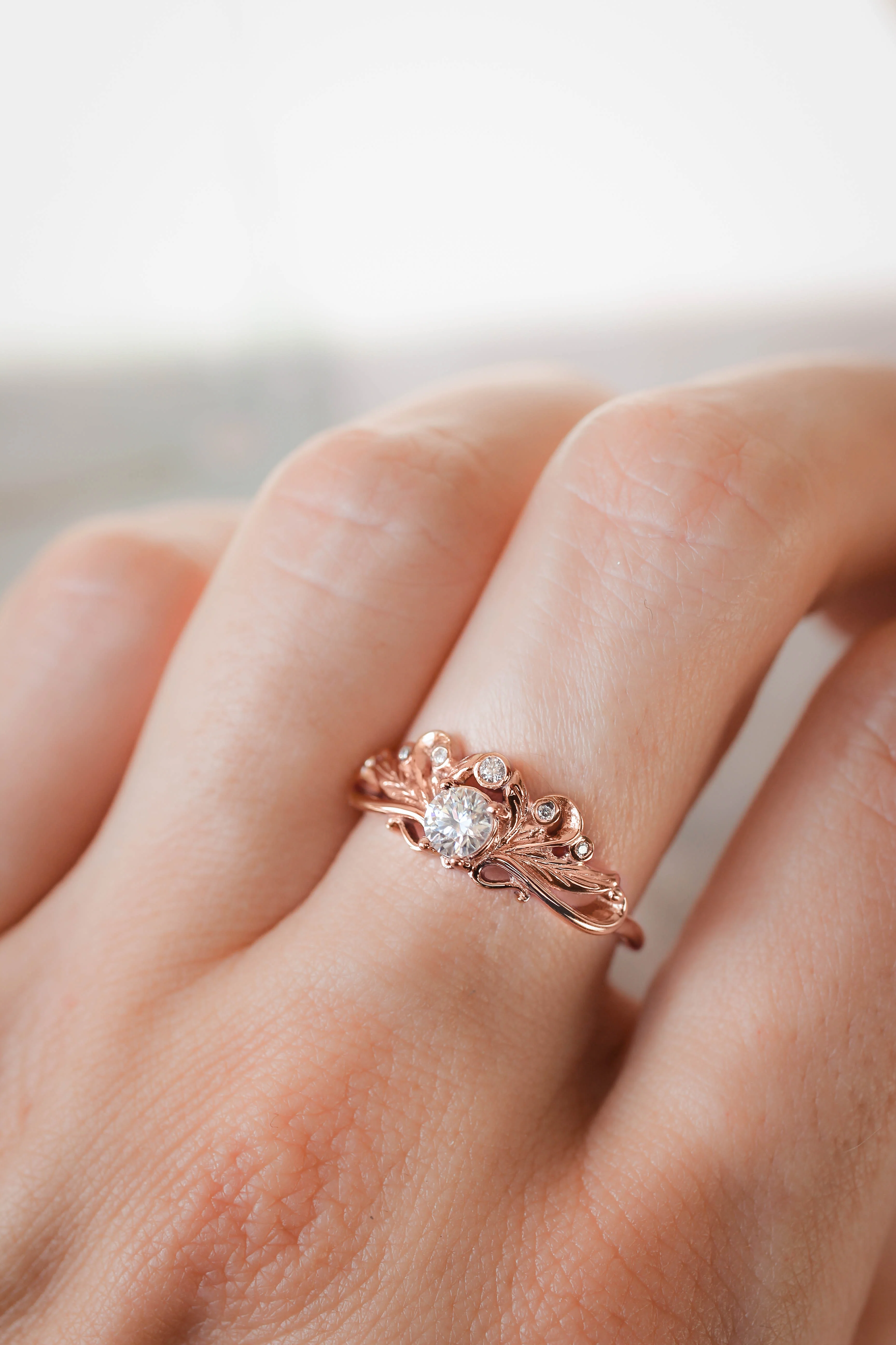 Natural diamonds bridal ring set / Damariss - Image 10