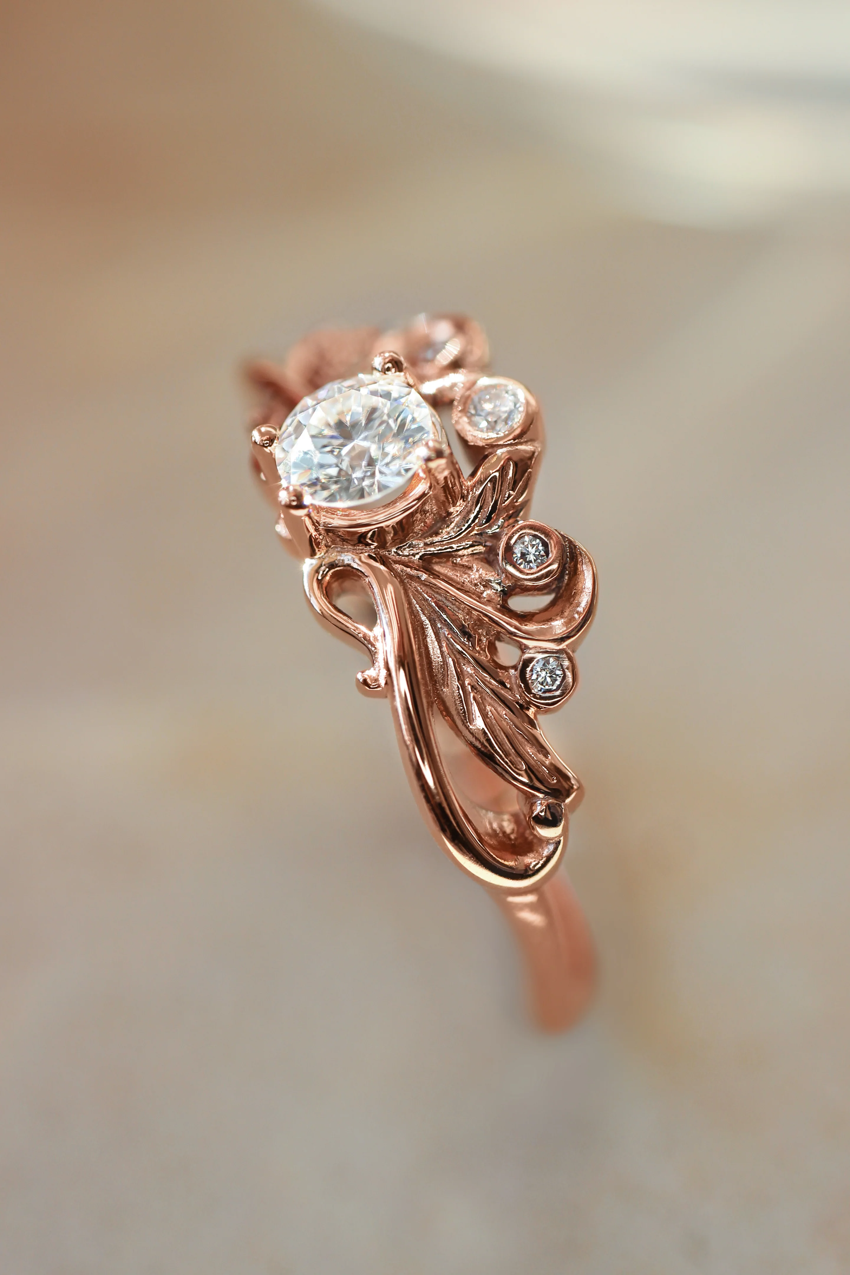 Natural diamonds bridal ring set / Damariss - Image 3