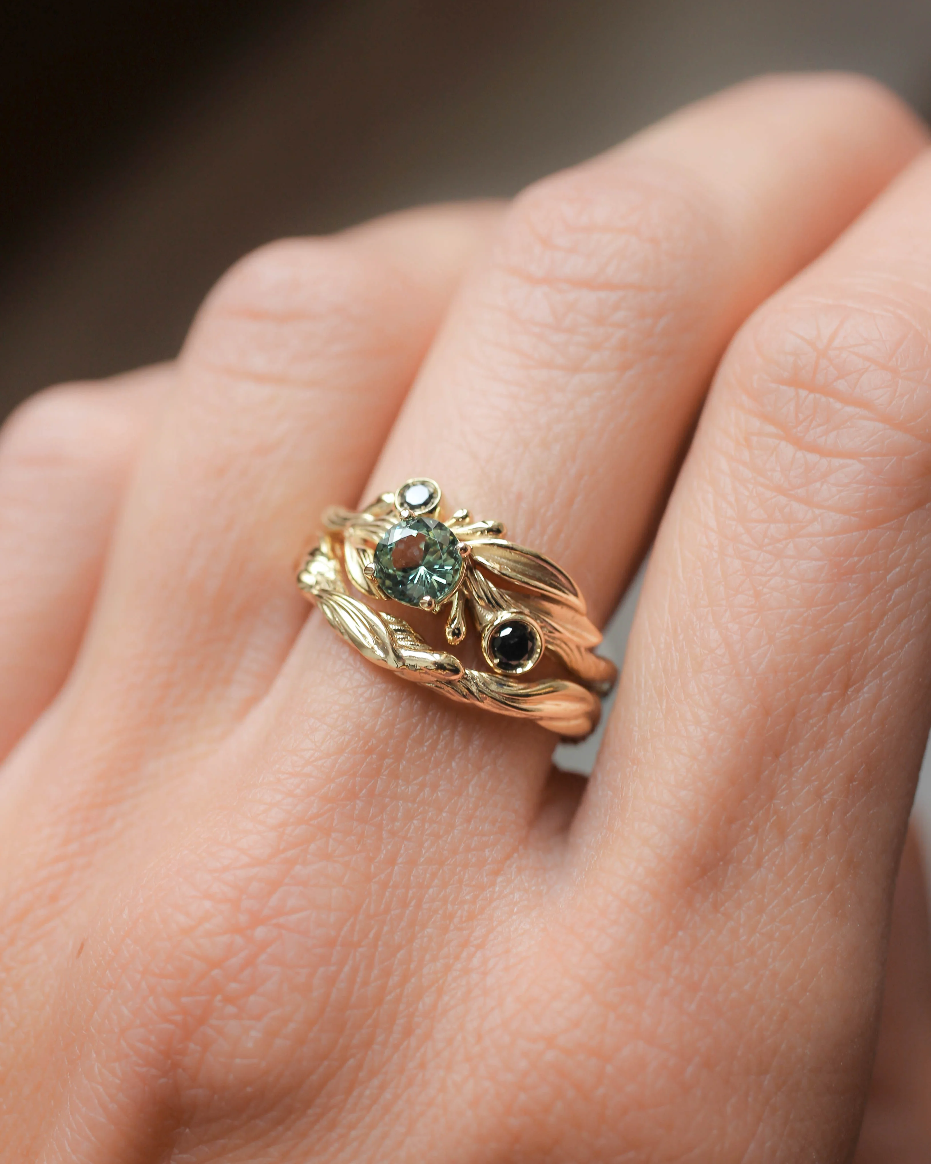 Twisted branch wedding ring, matching band for Olivia - Image 5