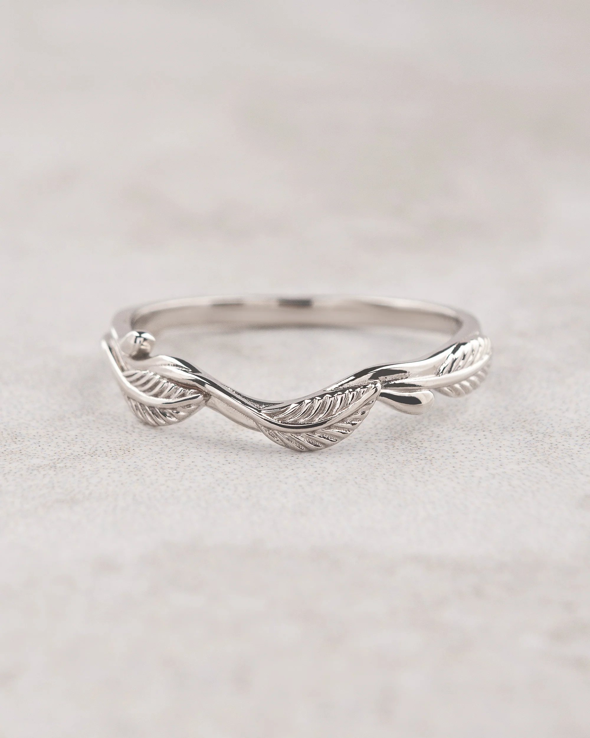 Twig wedding ring, matching band for Azalea - Image 3