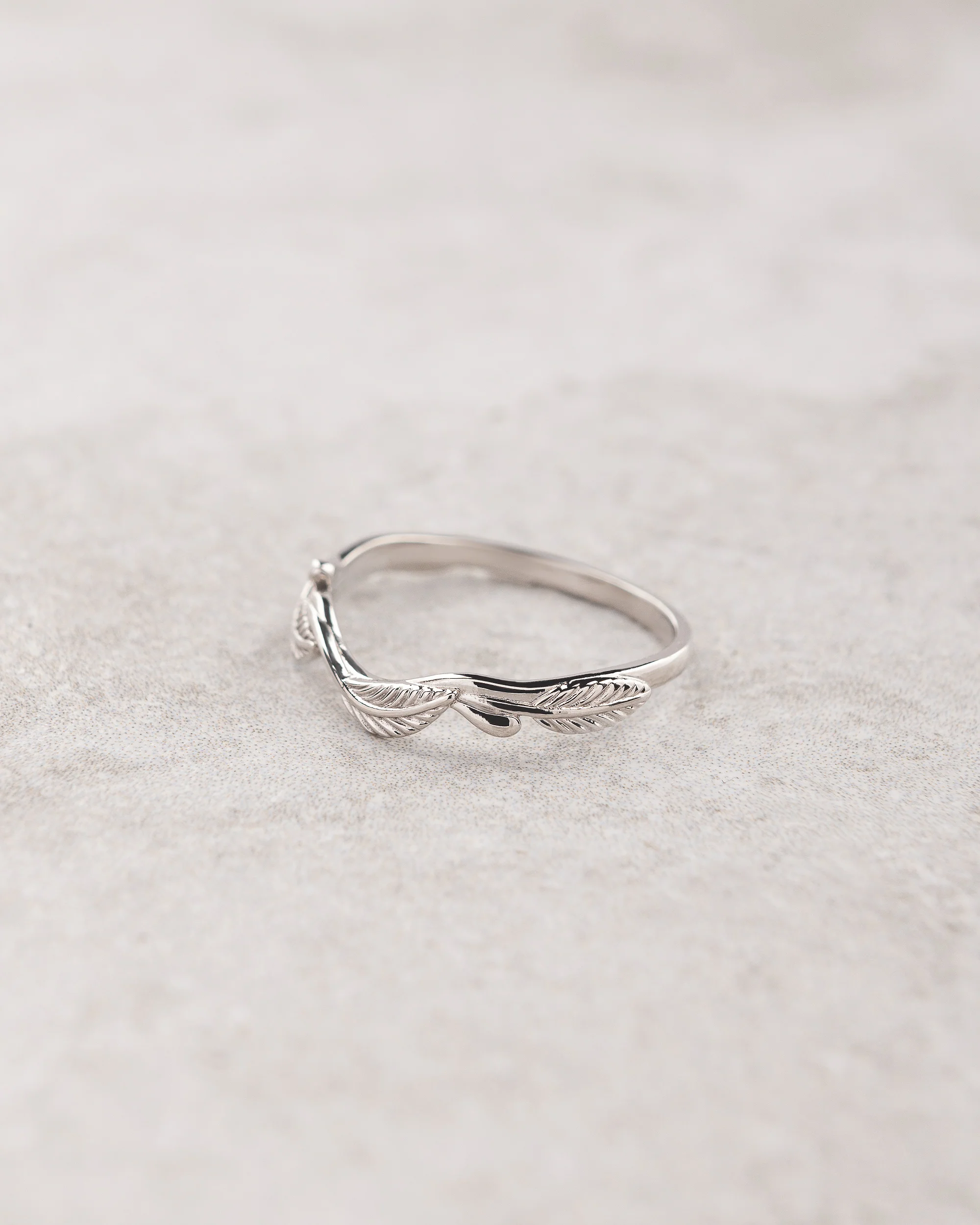 Twig wedding ring, matching band for Azalea - Image 4
